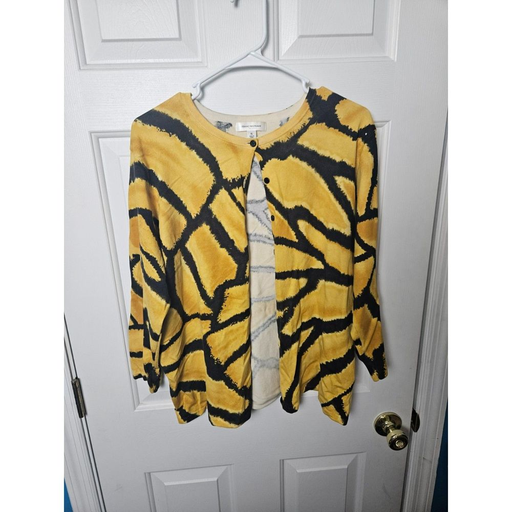 Issac Mizrahi XL Silk Blend Cardigan *DAMAGE*